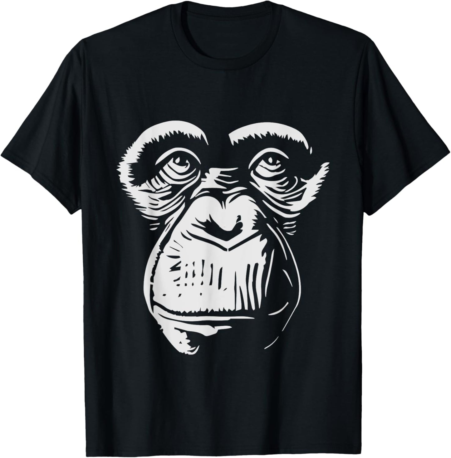 Monkey Face - Primates Wildlife Zoo Animal Lover Zookeeper T-Shirt - T-Shirt | Black
