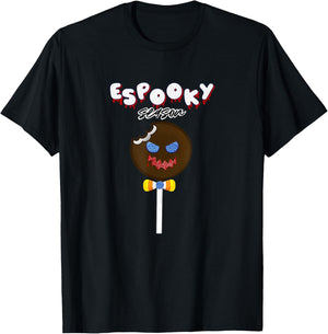 Funny Latino Espooky Season Halloween Candy Payaso Chocolate T-Shirt - T-Shirt | Black