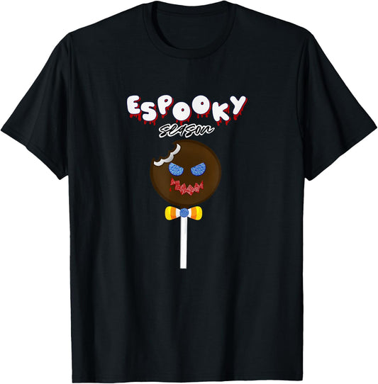 Funny Latino Espooky Season Halloween Candy Payaso Chocolate T-Shirt - T-Shirt | Black