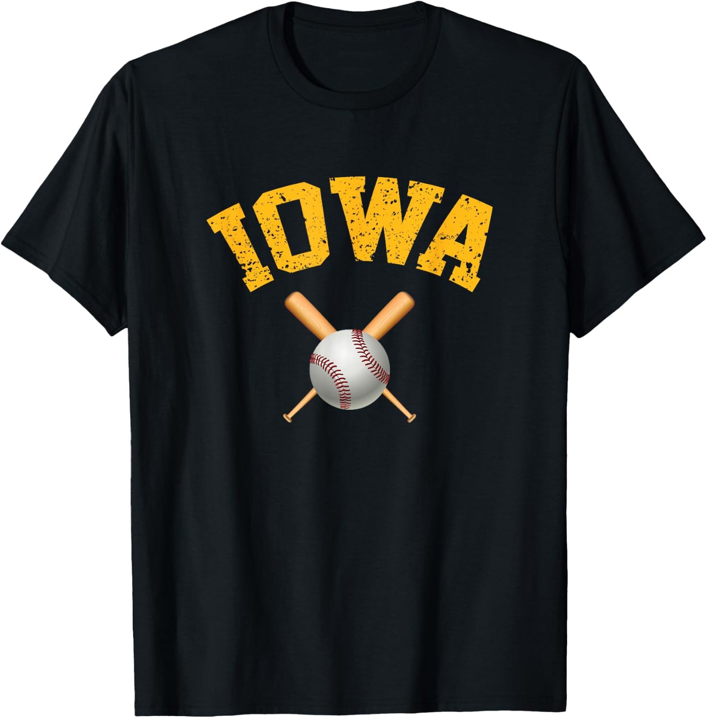 Iowa Baseball T-Shirt - T-Shirt | Black