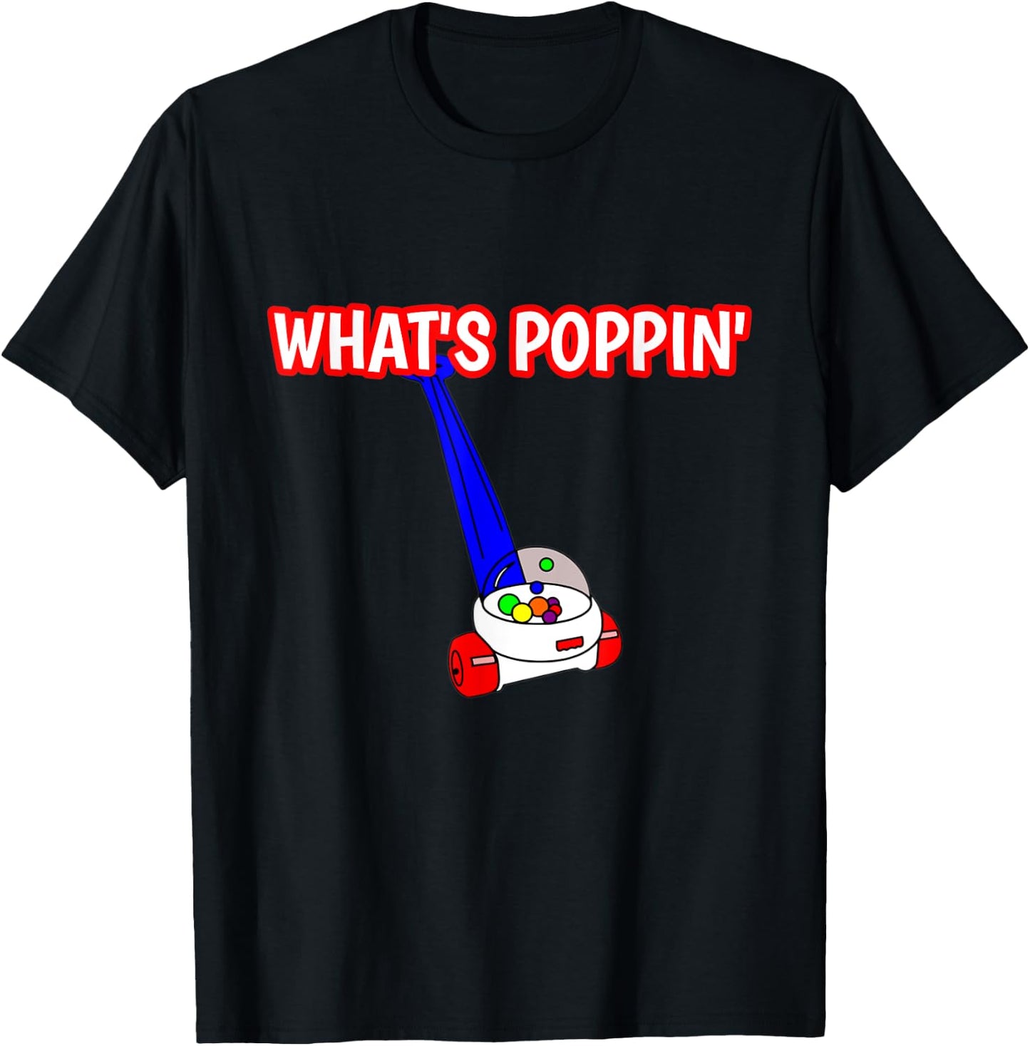 What's Poppin Toy Popper From The 80's T-Shirt - T-Shirt | Black