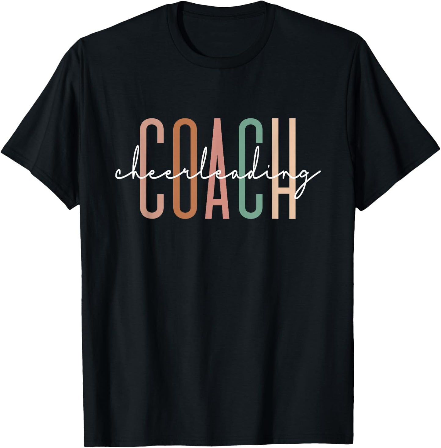 Cheerleading Coach Cute Cheer For Coach Appreciation T-Shirt - T-Shirt | Black