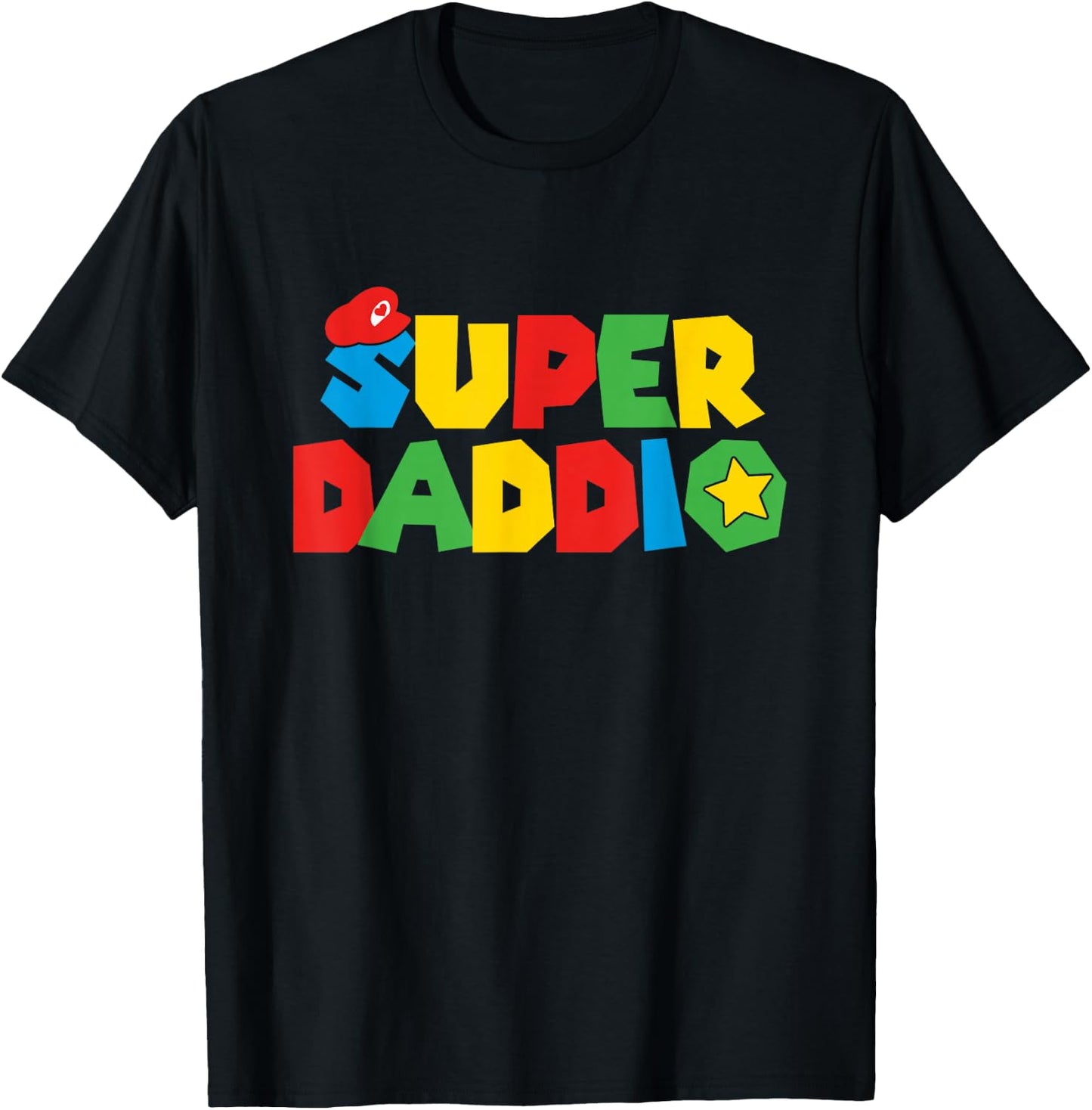 Super Gamer Dad Unleashed Celebrating Fatherly Powers T-Shirt - T-Shirt | Black