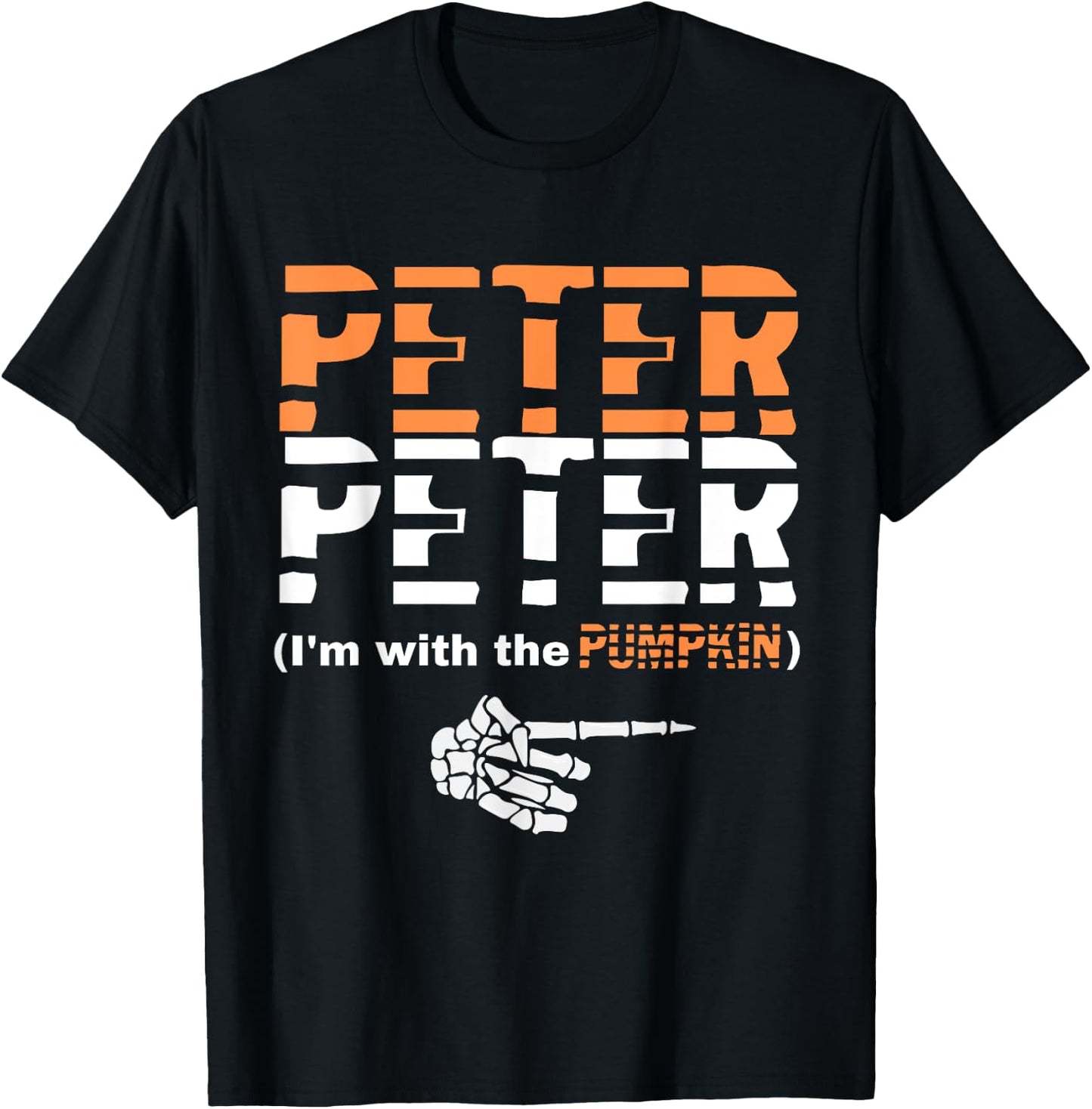 Peter Pumpkin Eater Halloween Matching Couples Costume T-Shirt - T-Shirt | Black