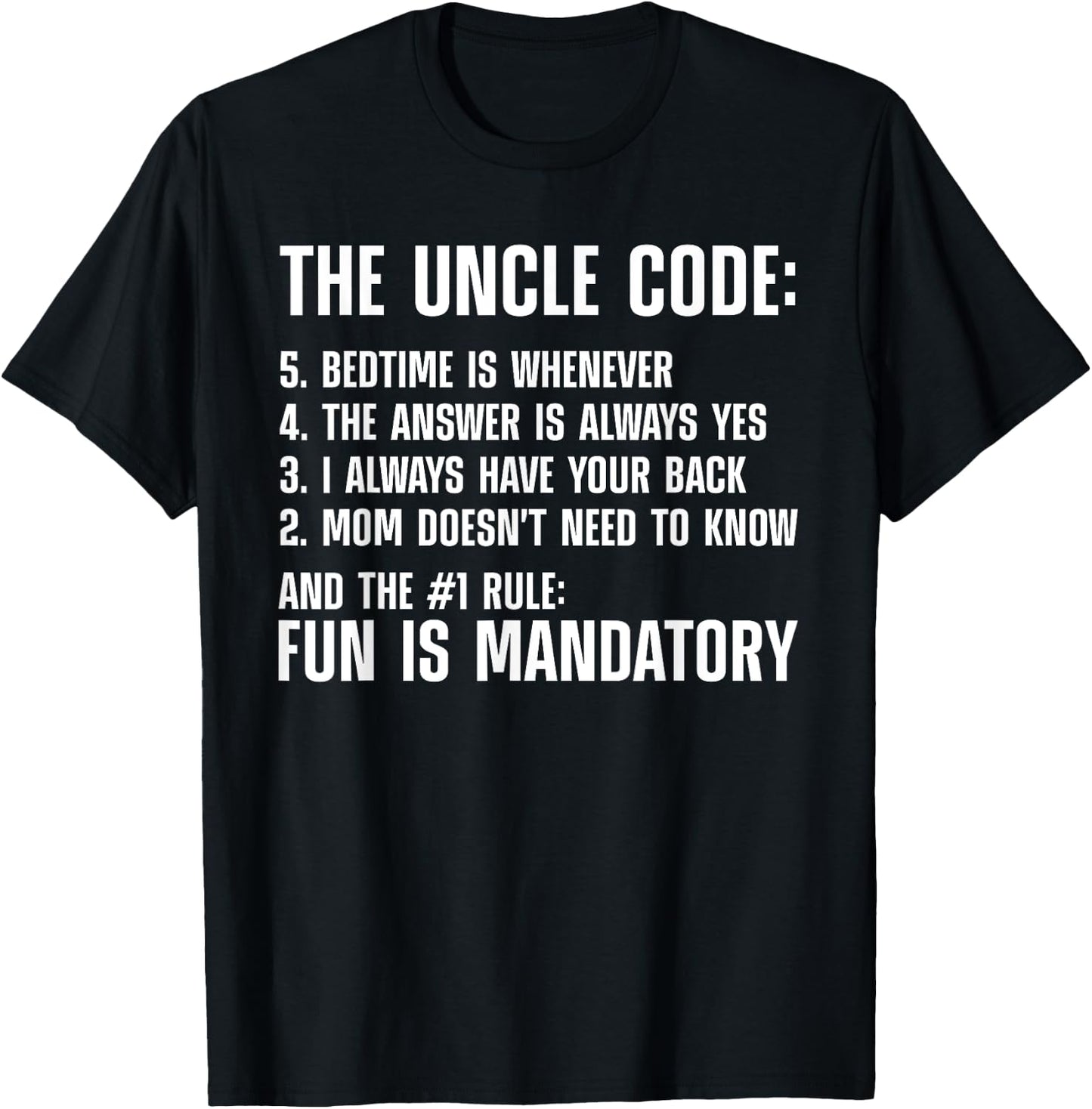 Uncle Code Art First Time Uncle Brother Nephew Niece T-Shirt - T-Shirt | Black