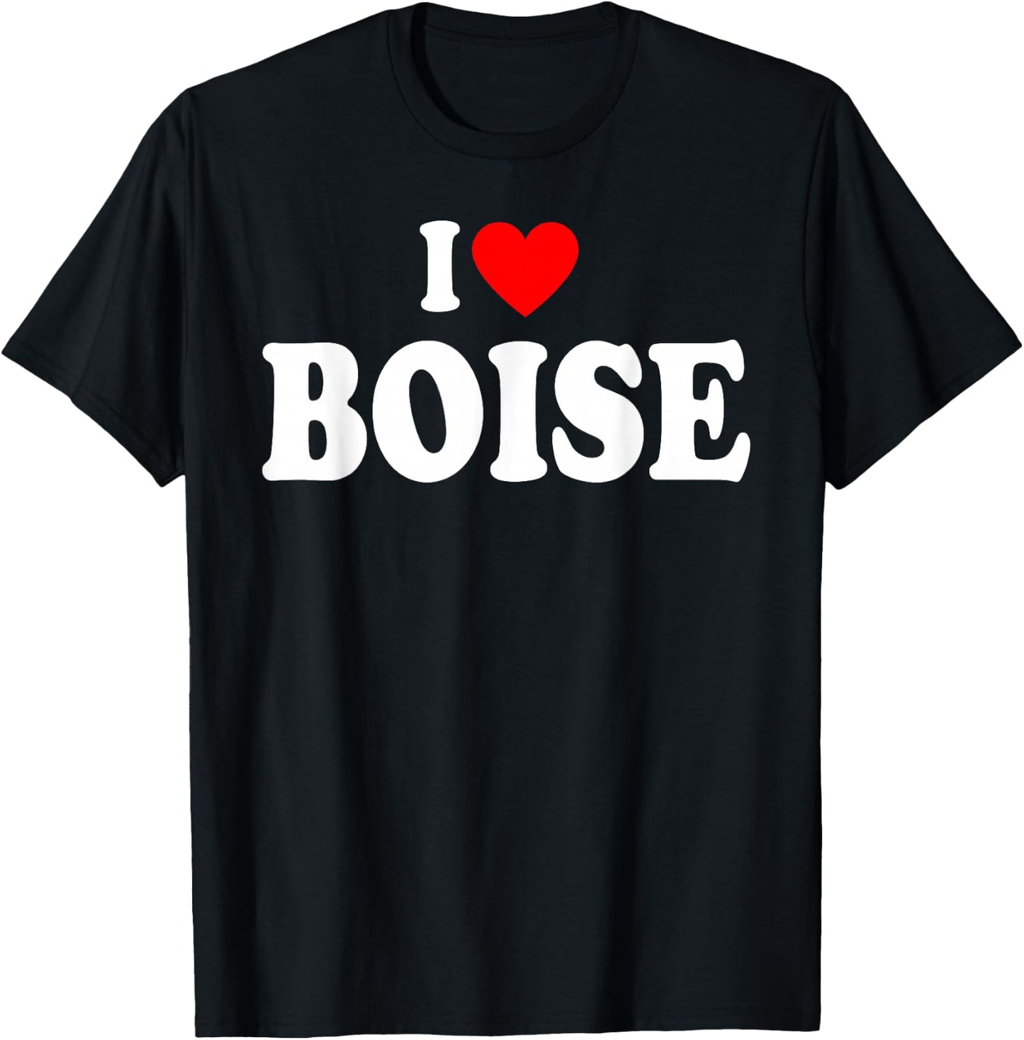 I Heart Boise, I Love Boise City Idaho Classic T-Shirt - T-Shirt | Black