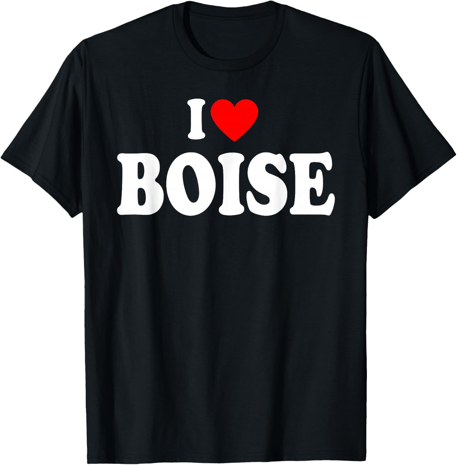 I Heart Boise, I Love Boise City Idaho Classic T-Shirt - T-Shirt | Black