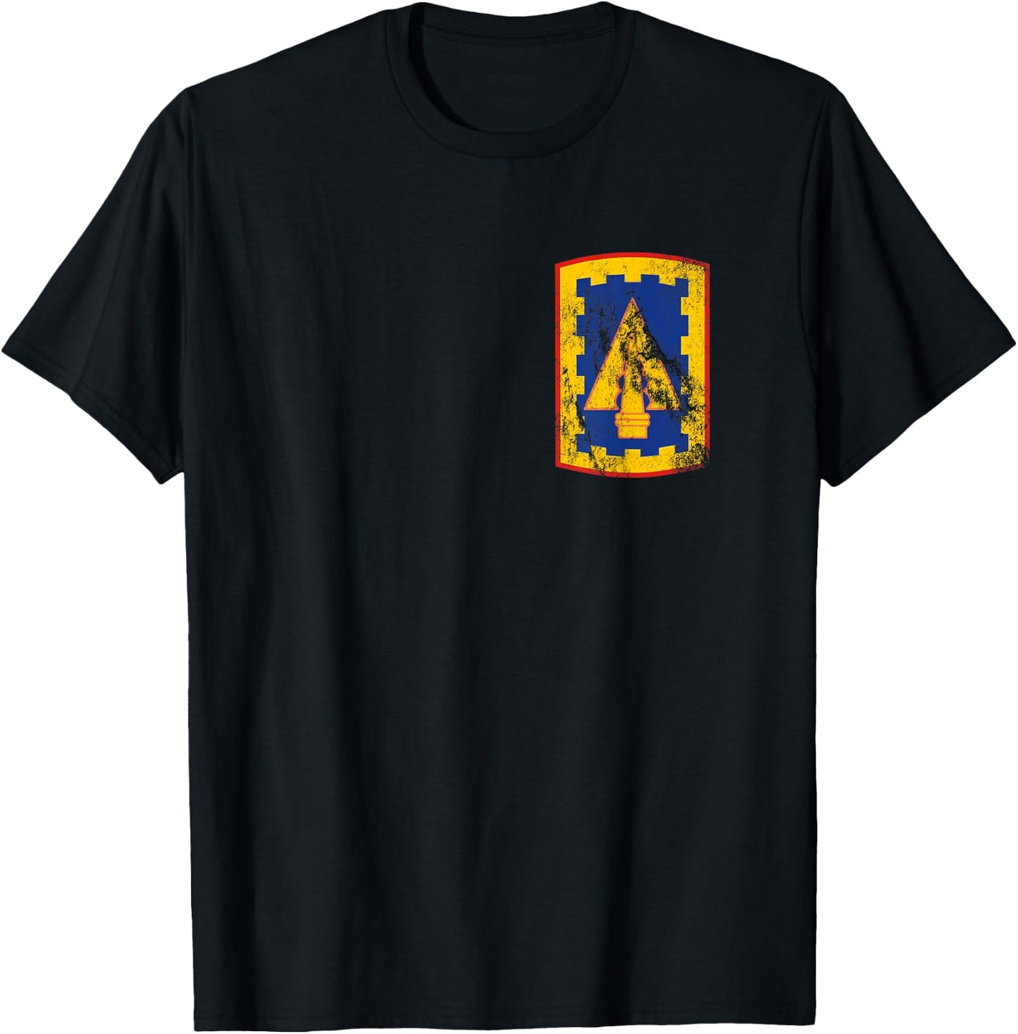 108th Air Defense Artillery Brigade Patch 108th ADA Vintage T-Shirt - T-Shirt | Black