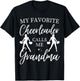 My Favorite Cheerleader Calls Me Grandma Sports Cheer Family T-Shirt - T-Shirt | Black