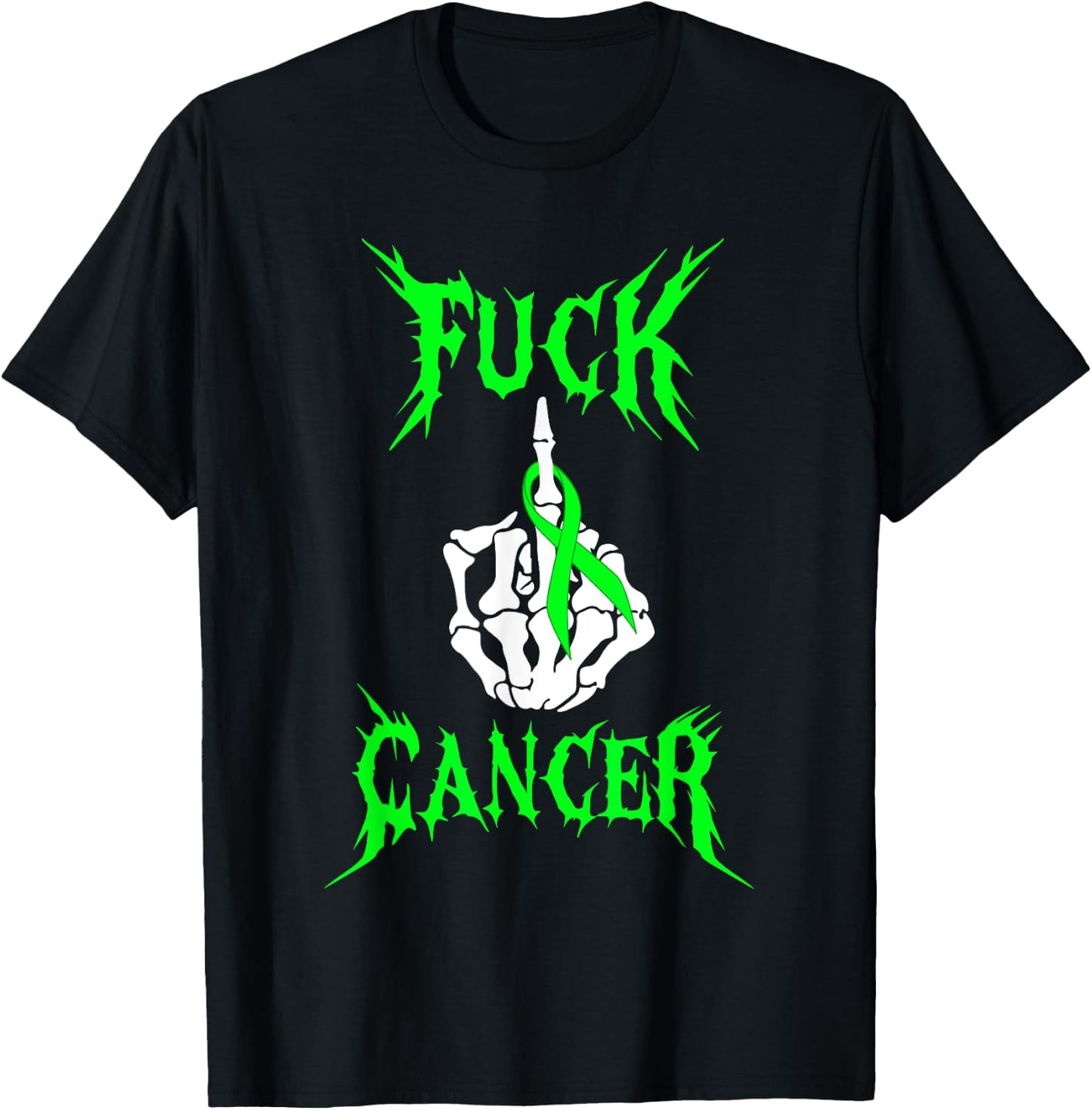 Fuck Cancer Rock Tattoos Warrior Non-Hodgkin Lymphoma Cancer T-Shirt - T-Shirt | Black