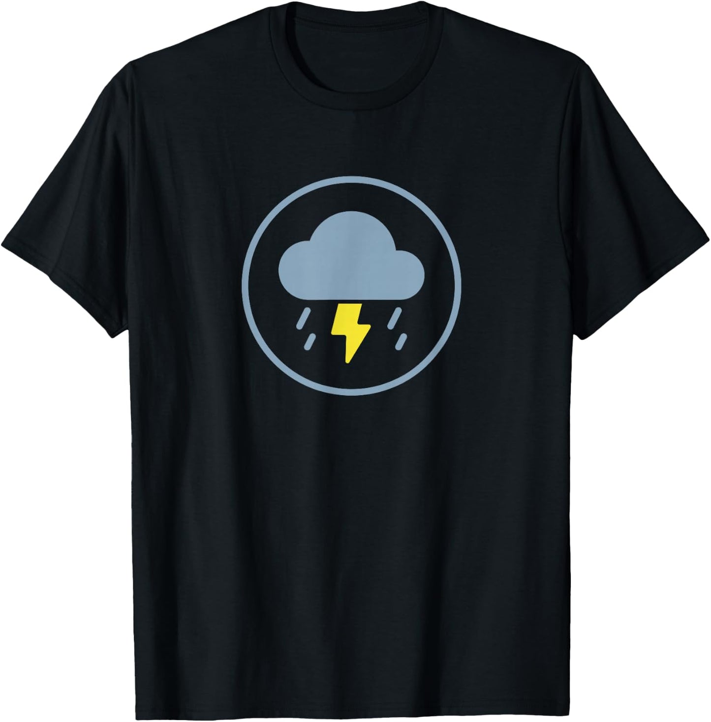 Thunderstorm Lightning Thunder Rain Storm Bad Weather T-Shirt - T-Shirt | Black