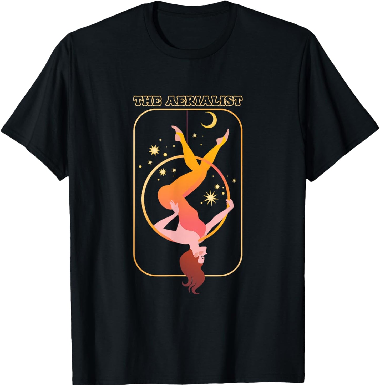 Aerialist | Hoop Silks Acrobat Circus | Aerial Acrobatics T-Shirt - T-Shirt | Black