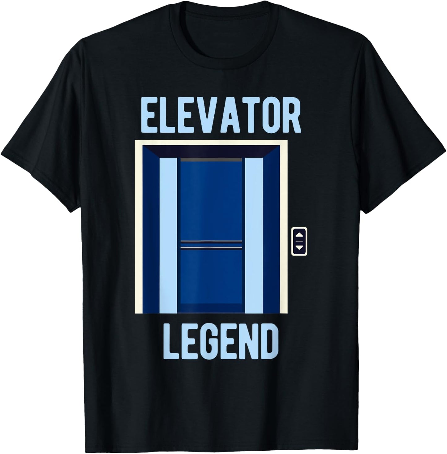 Elevator Legend Life Constructor Funny Elevator Mechanic T-Shirt - T-Shirt | Black