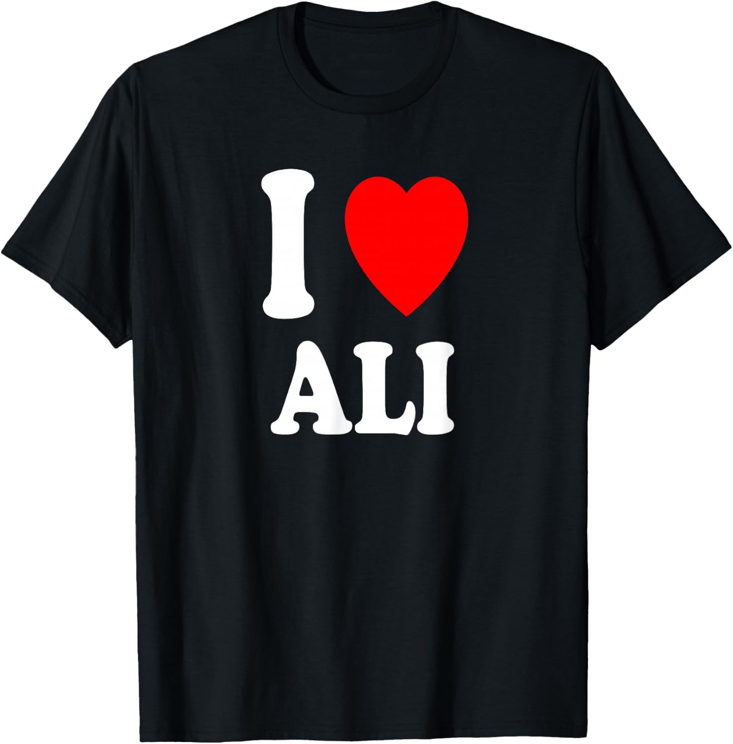 I Heart (Love) Ali Cute Matching Couple Spouse T-Shirt - T-Shirt | Black