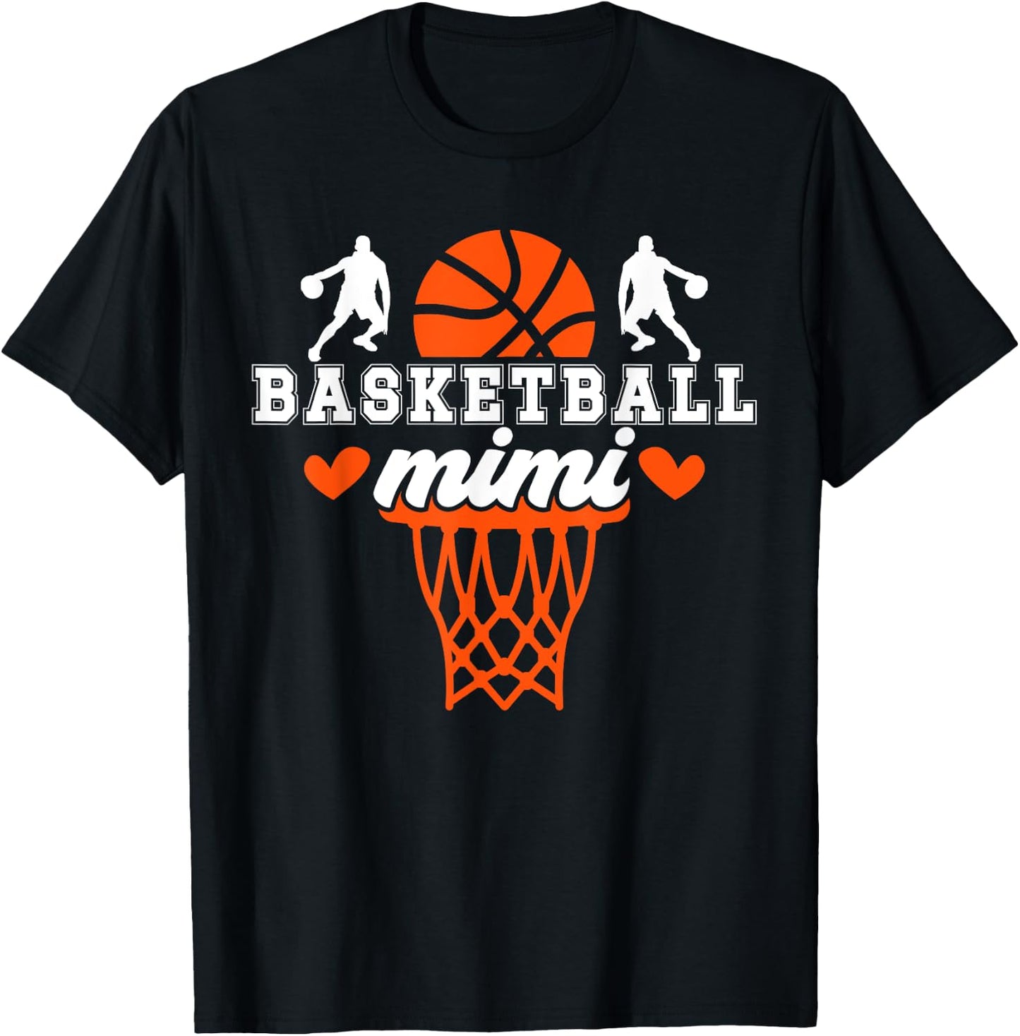 Basketball Mimi Proud Grandma Mimi Of A Basketball Player T-Shirt - T-Shirt | Black