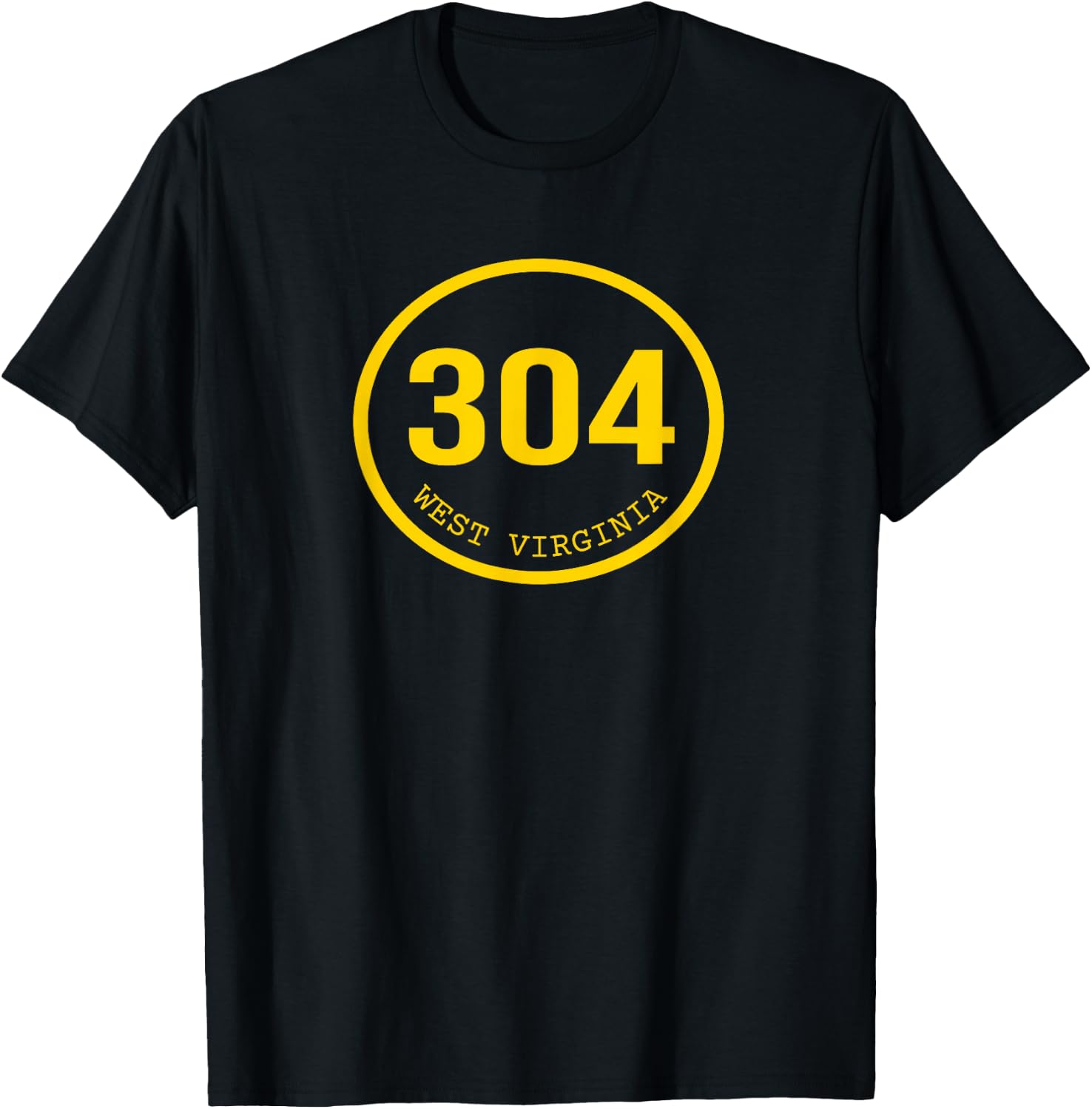 Area Code 304 WV Vintage West Virginia Born Raised Local T-Shirt - T-Shirt | Black