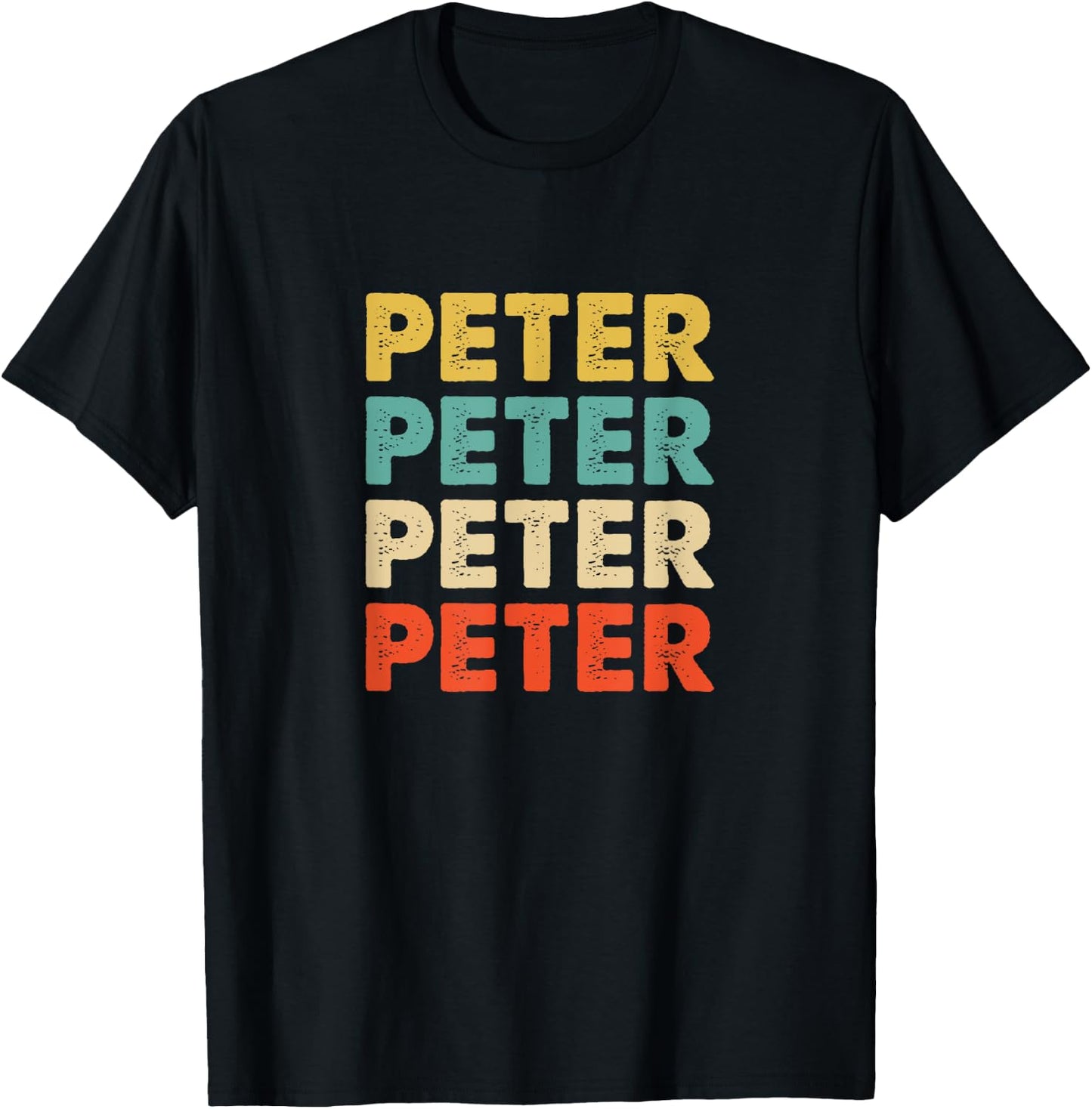 Peter Name T-Shirt - T-Shirt | Black