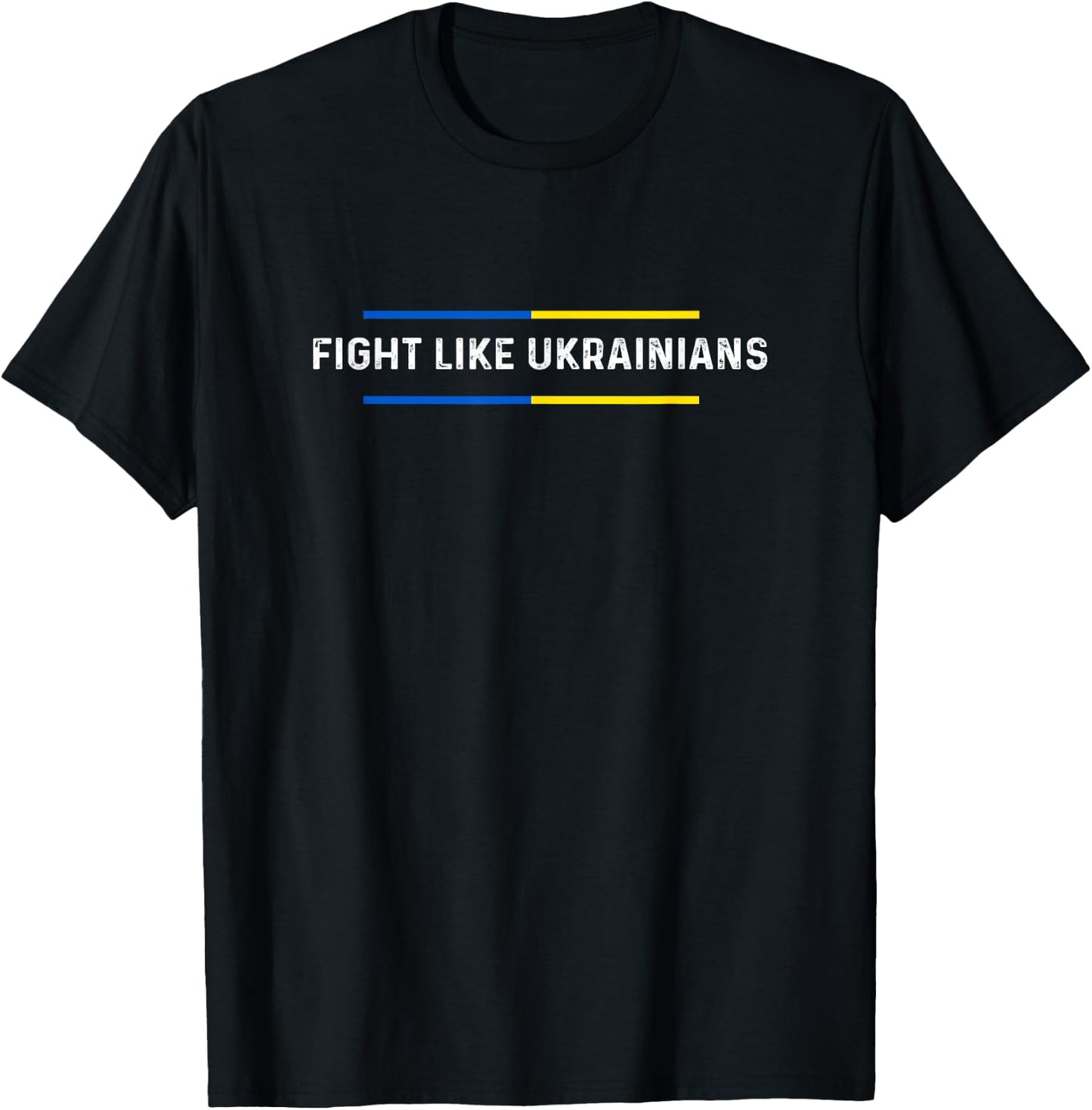 Fight Like Ukrainians, Ukrainian Zelensky Ukraine Army T-Shirt - T-Shirt | Black