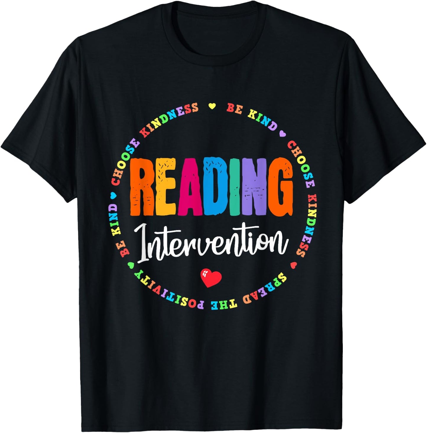 School Support Specialist Teacher Squad Reading Intervention Men Women Kids T-Shirt - T-Shirt | Black