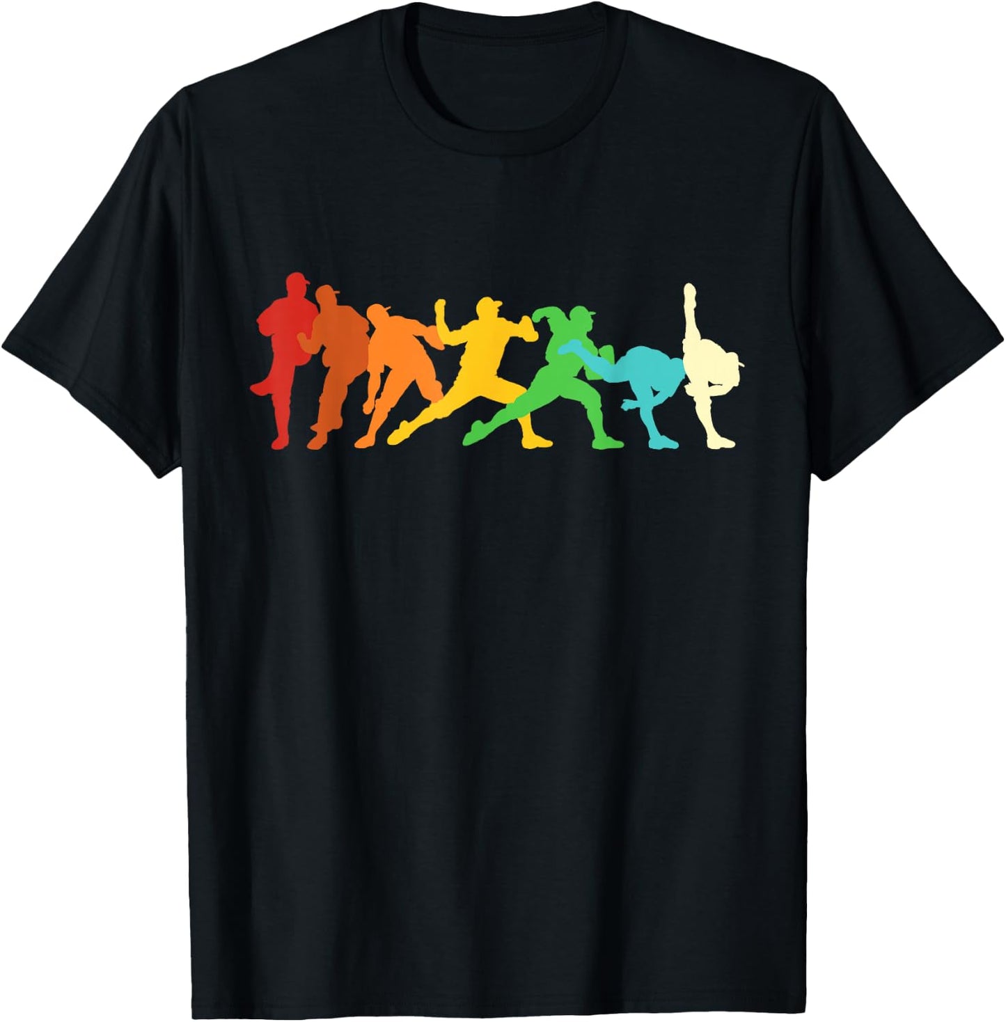 Retro baseball pitcher T-Shirt - T-Shirt | Black