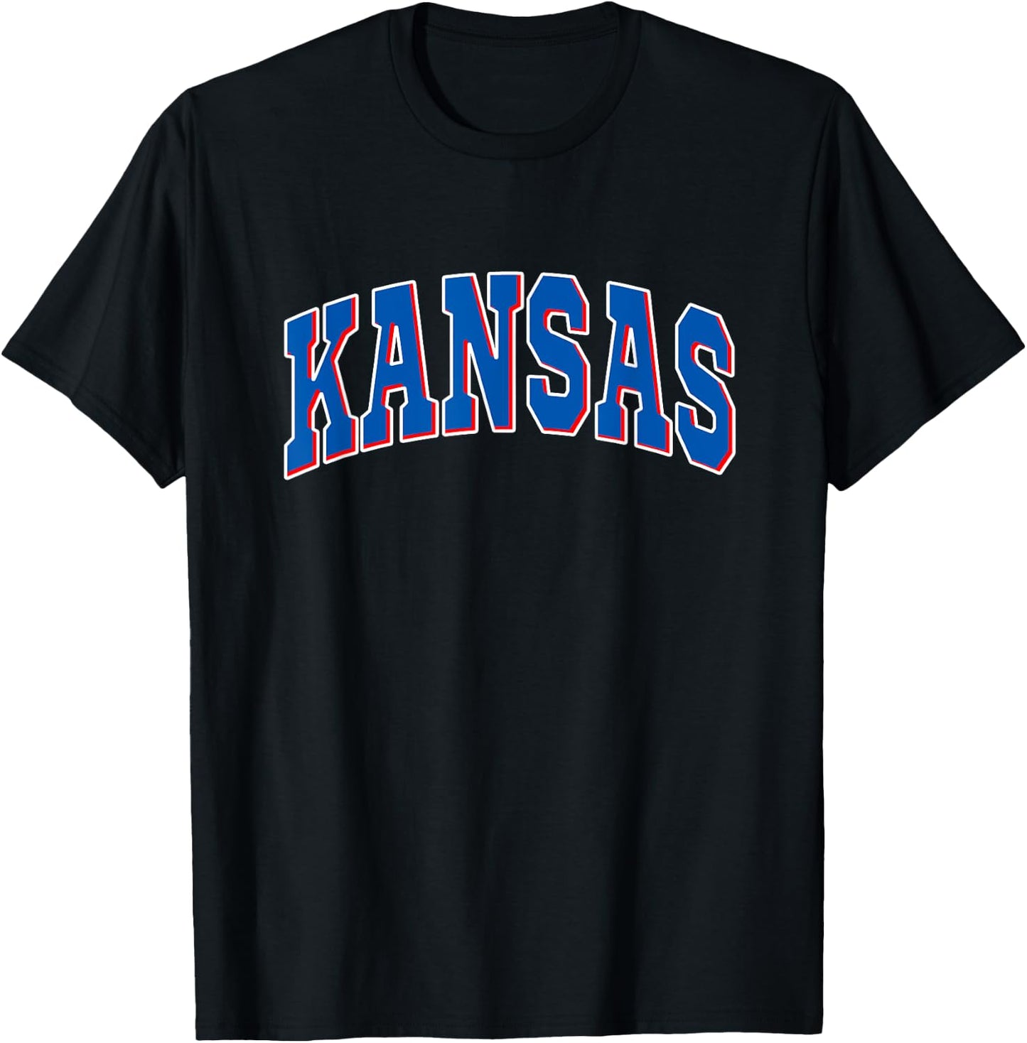 Kansas - Throwback Design - Classic T-Shirt - T-Shirt | Black