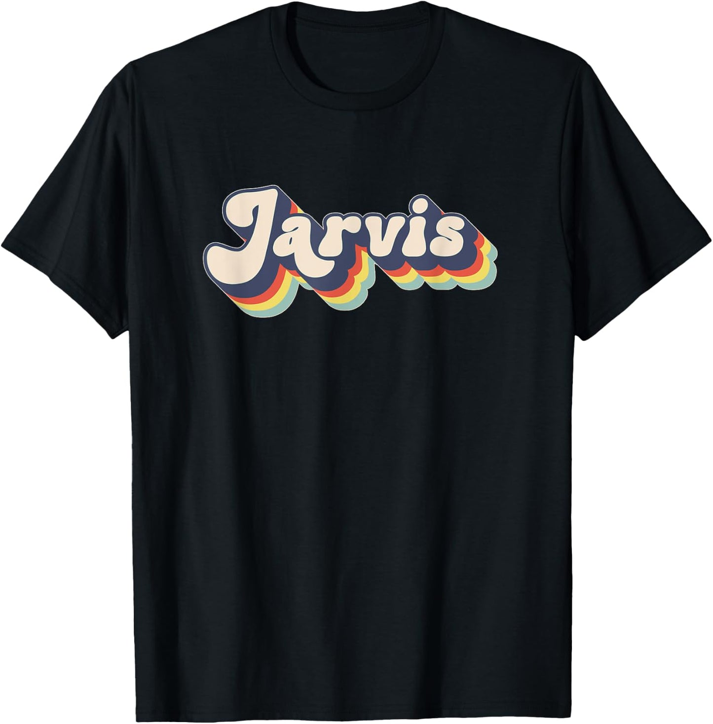 JARVIS Family Name Personalized Surname JARVIS T-Shirt - T-Shirt | Black