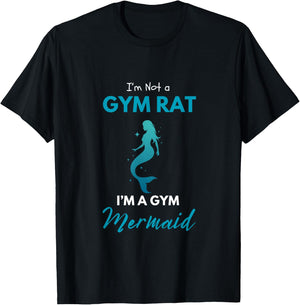 Gym Mermaid T-Shirt - T-Shirt | Black