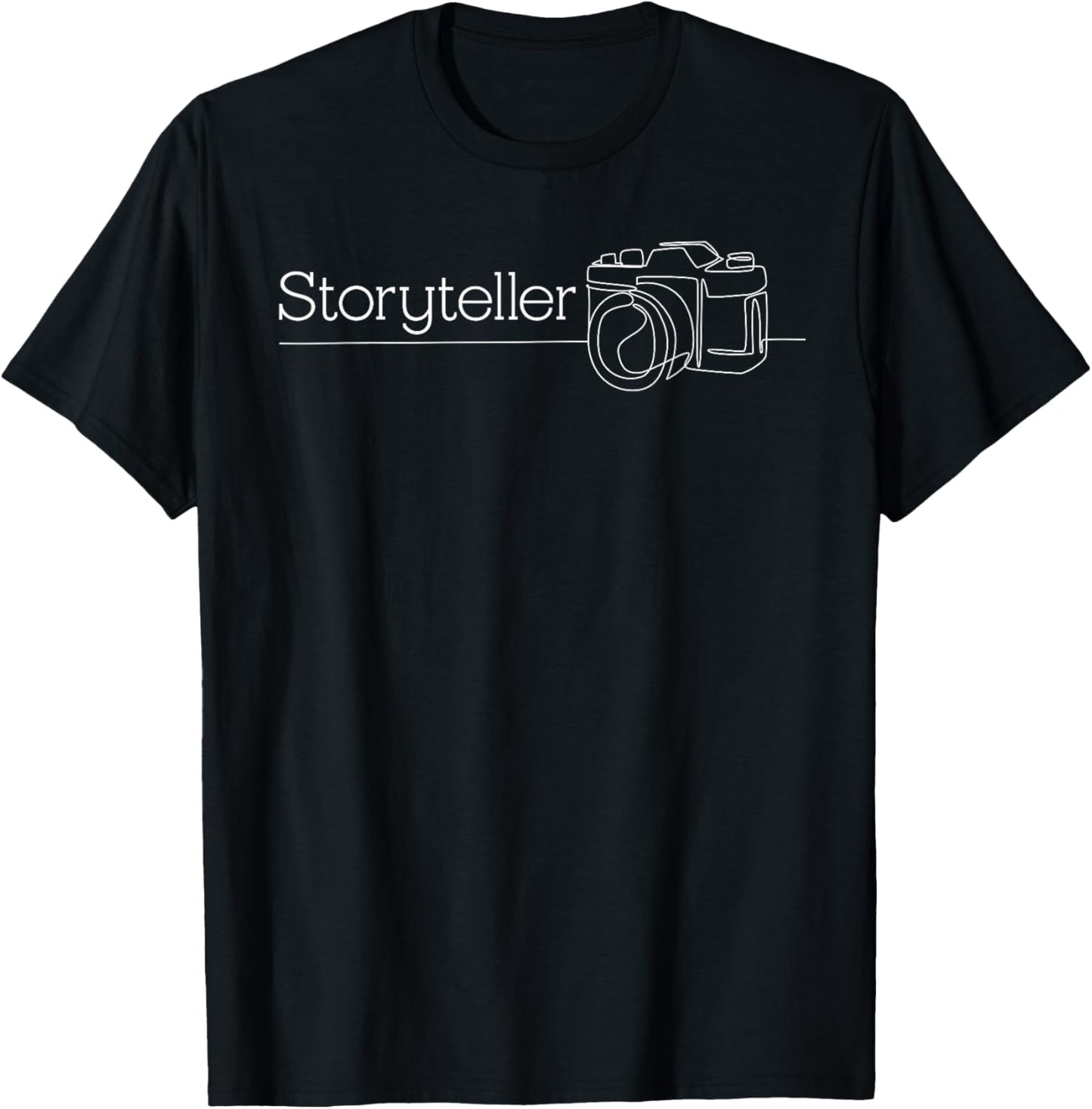 Story Teller Photographer Camera Photography Men Women T-Shirt - T-Shirt | Black