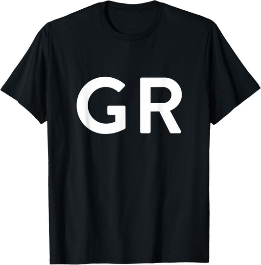 GR - Greece Three Part Combo Design - Greek Flag Part 1 T-Shirt - T-Shirt | Black