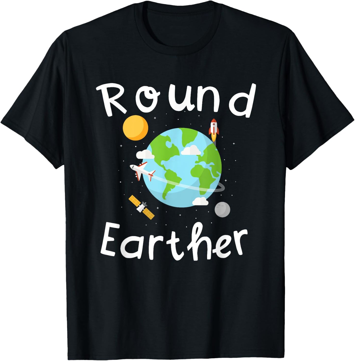 Round Earther T-Shirt - T-Shirt | Black