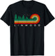 Evergreen Vintage Stripes Linwood, Michigan T-Shirt - T-Shirt | Black
