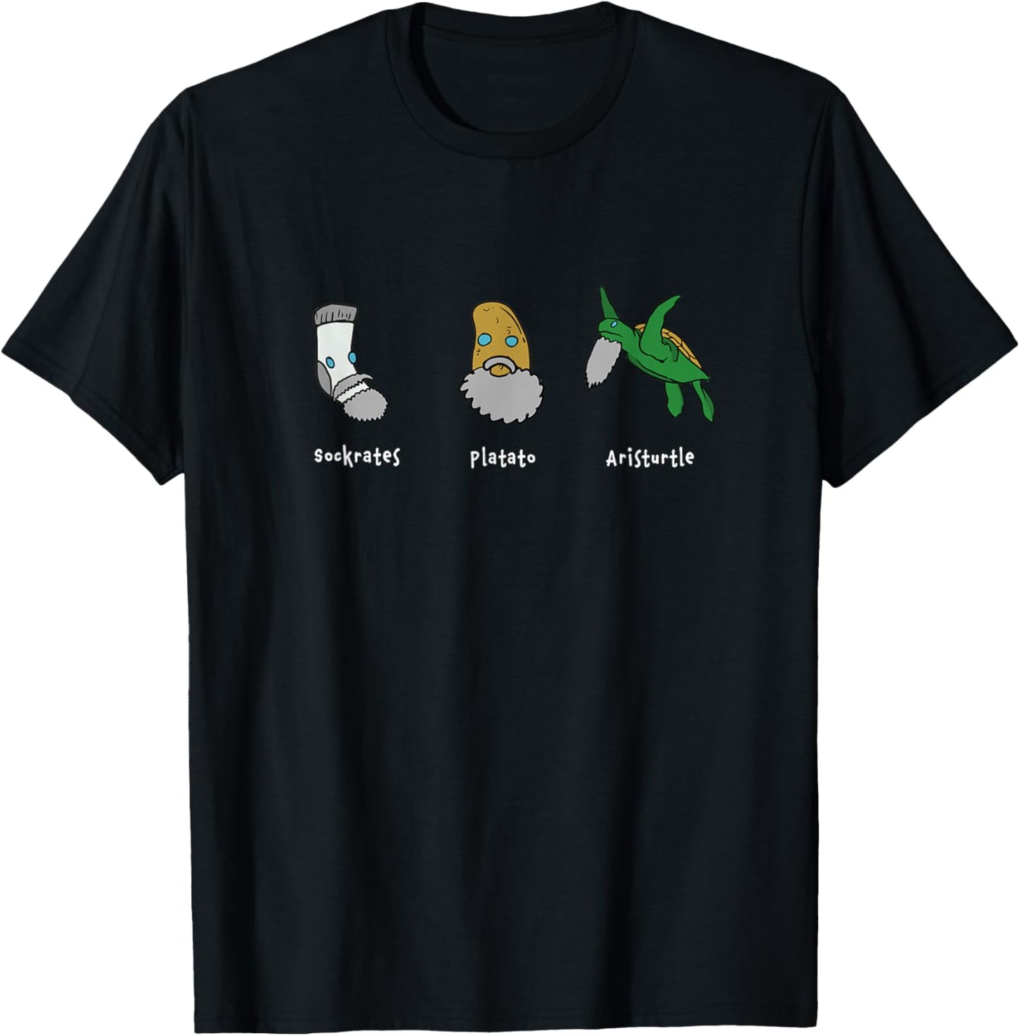 Philosophy Socrates Plato Aristotle for Philosophers T-Shirt - T-Shirt | Black