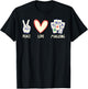 Funny Mahjong Art Women Chinese Mah Jongg Game Lover Small T-Shirt - T-Shirt | Black
