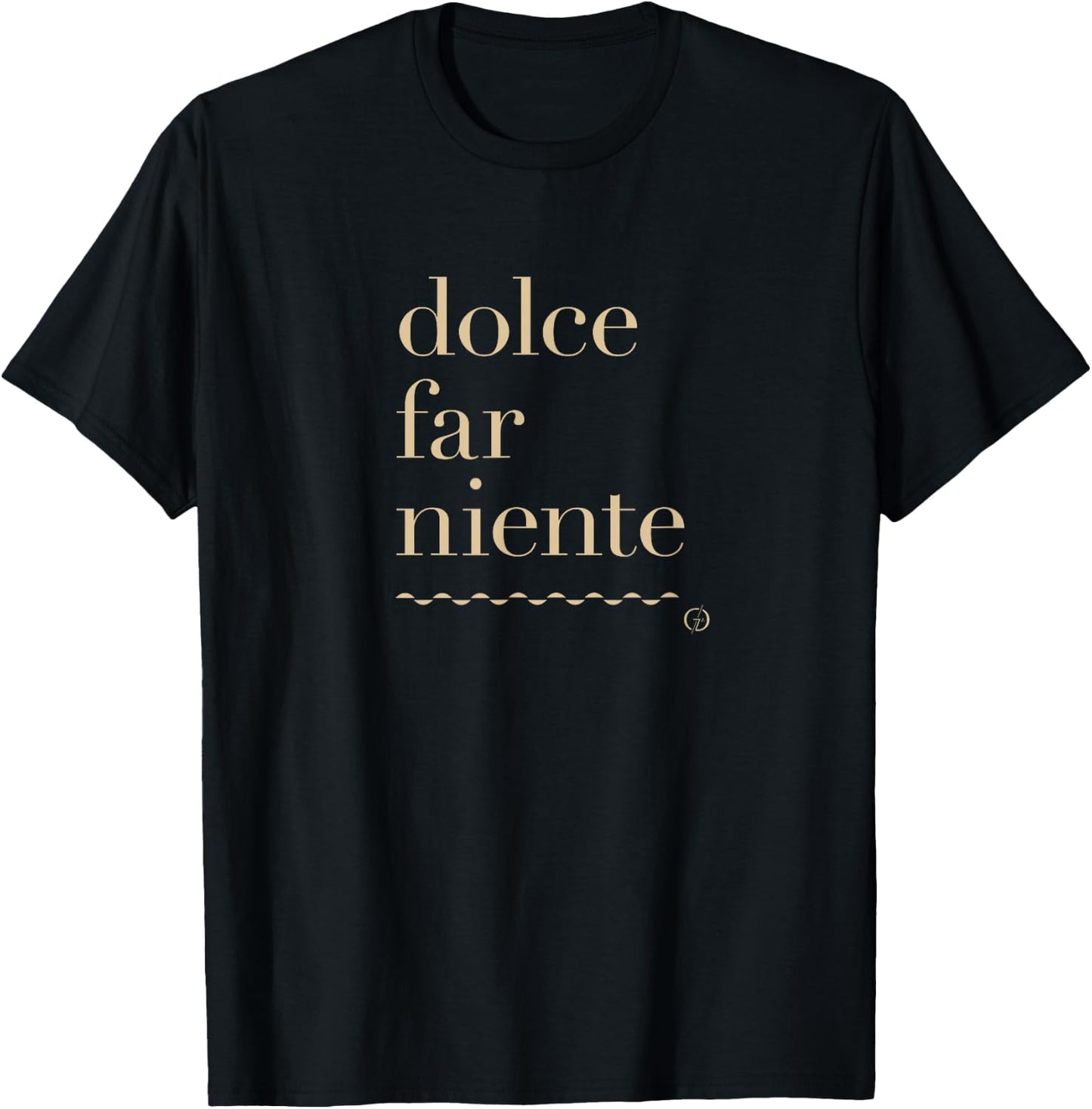 Atelier Gaudard Dolce Far Niente #2 Peace , Black T-Shirt - T-Shirt | Black