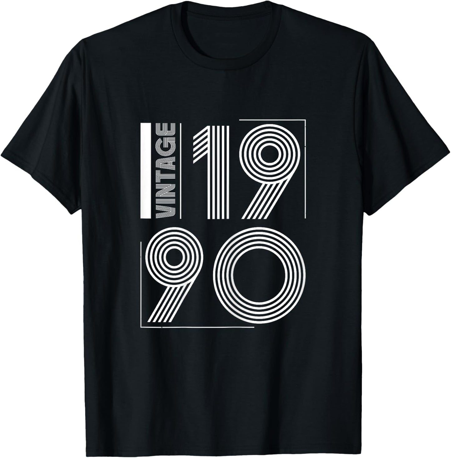 Vintage 1990 T Shirts Retro Funny 1990 Birthday T-Shirt - T-Shirt | Black