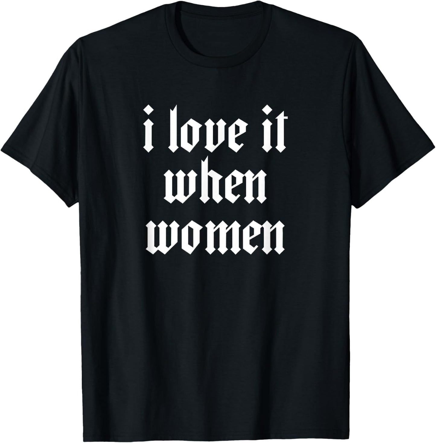 Lesbian Funny Minimal Bi for Lesbians Pride Gay Love it When T-Shirt - T-Shirt | Black