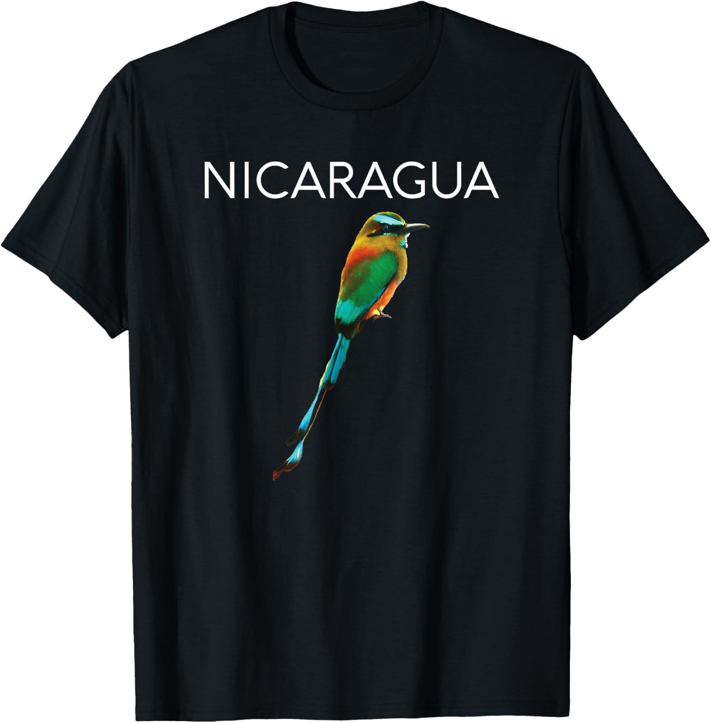 Nicaragua Guardabarranco Nicaraguan Bird Central America T-Shirt - T-Shirt | Black