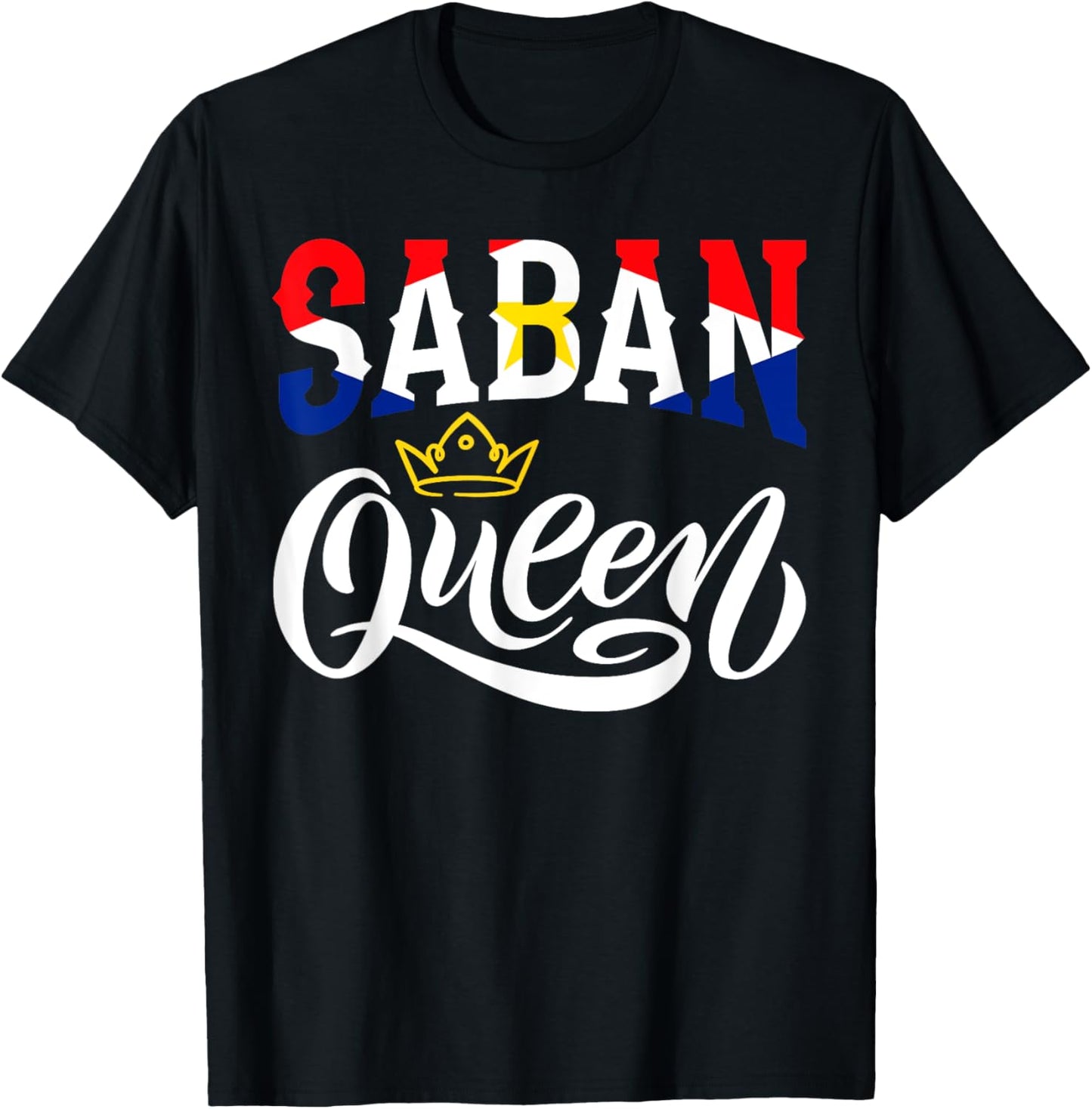 Saban Queen Saba Saban Flag T-Shirt - T-Shirt | Black