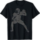 Football Player Patriotic Quarterback Football Women Kids Men T-Shirt - T-Shirt | Black