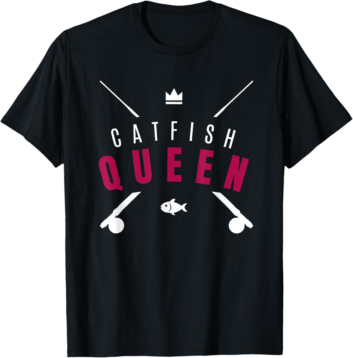Catfish Queen - Funny Catfish T-Shirt - T-Shirt | Black