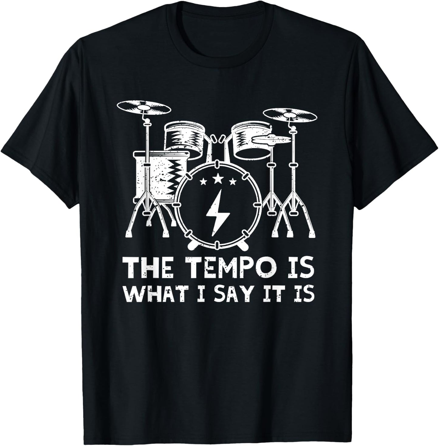 Best Drum Design Women Drummer Drum Kit Drumming T-Shirt - T-Shirt | Black