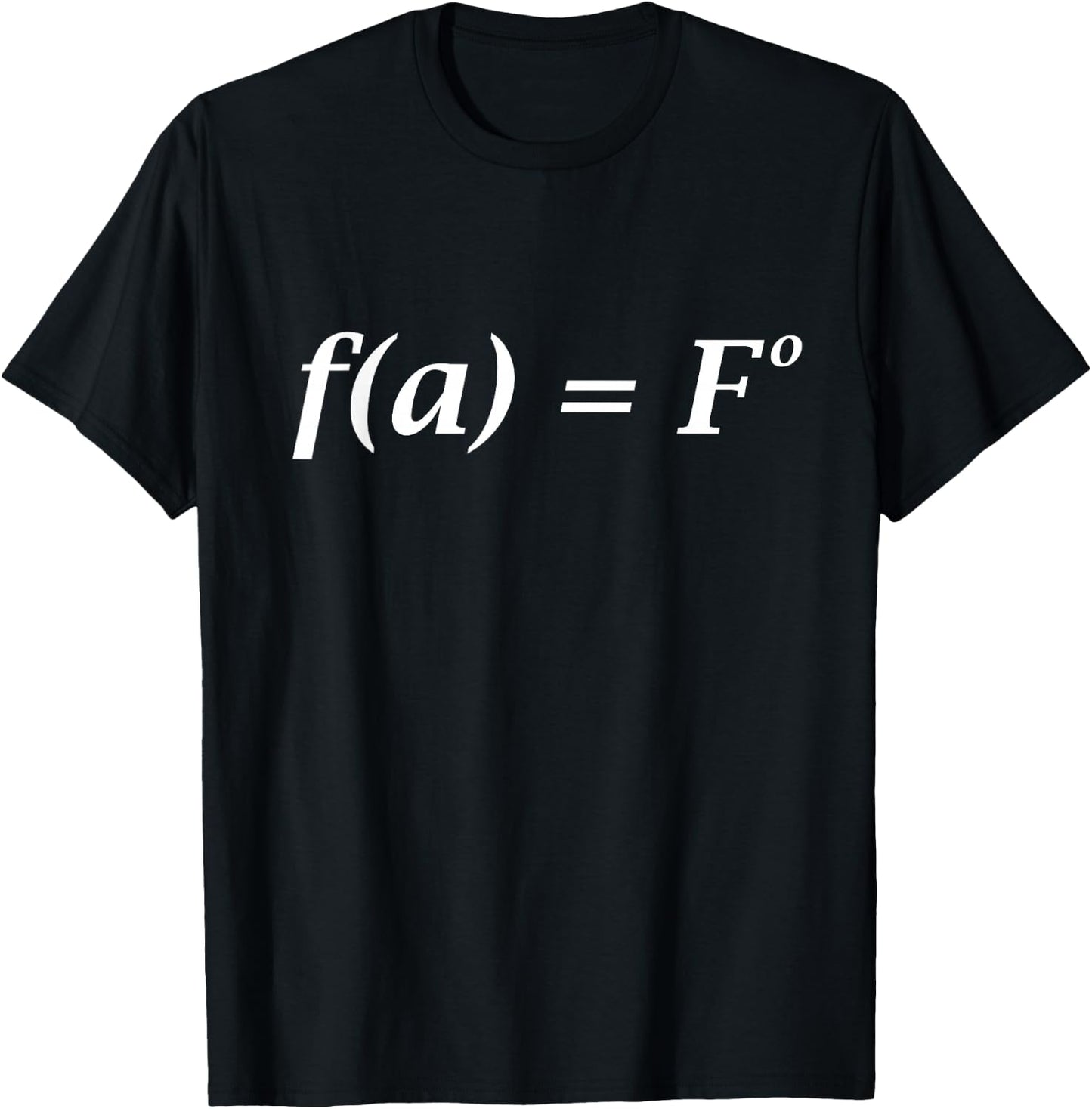 FA Fo Math Equation T-Shirt - T-Shirt | Black