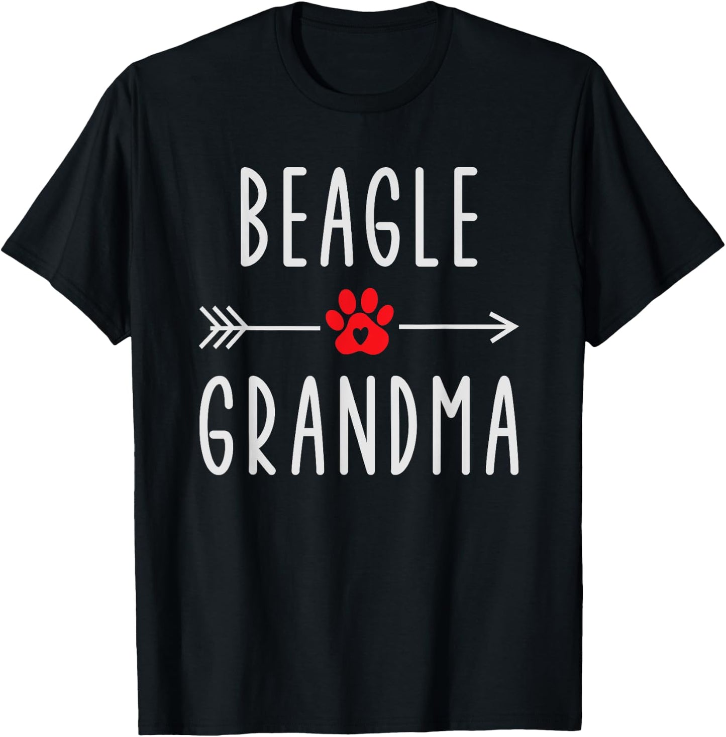 Beagle Grandma Funny Beagle Dog Owner Gift Mother's Day T-Shirt - T-Shirt | Black