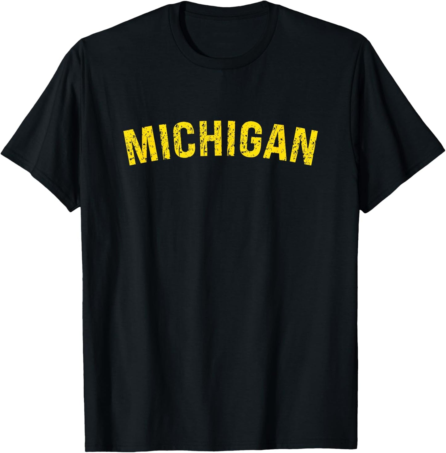 Vintage Michigan Michigan Blue T-Shirt - T-Shirt | Black