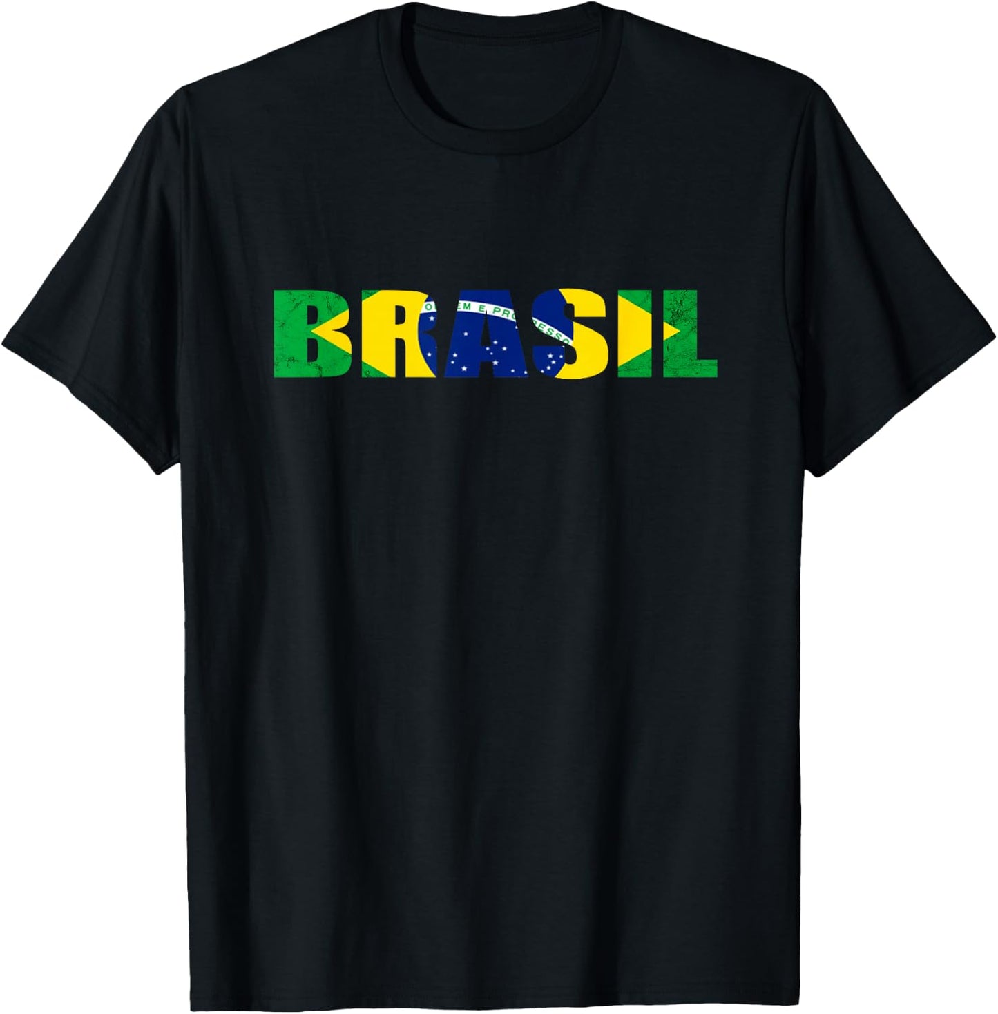 Brasil Brazilian Flag Brazilian Roots Brazilian Pride Brazil T-Shirt - T-Shirt | Black