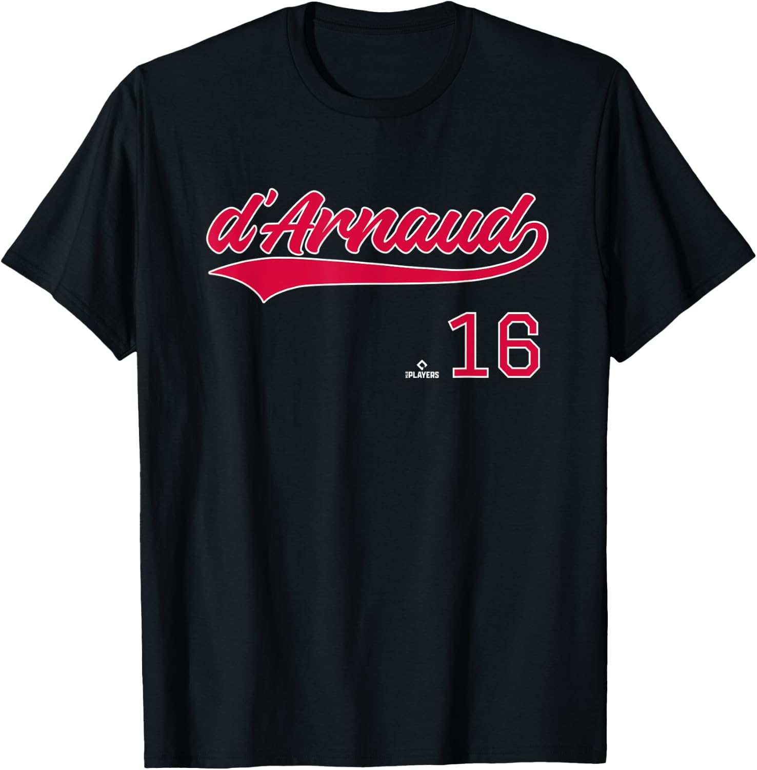 Vintage Gameday Travis d Arnaud Atlanta MLBPA T-Shirt - T-Shirt | Black