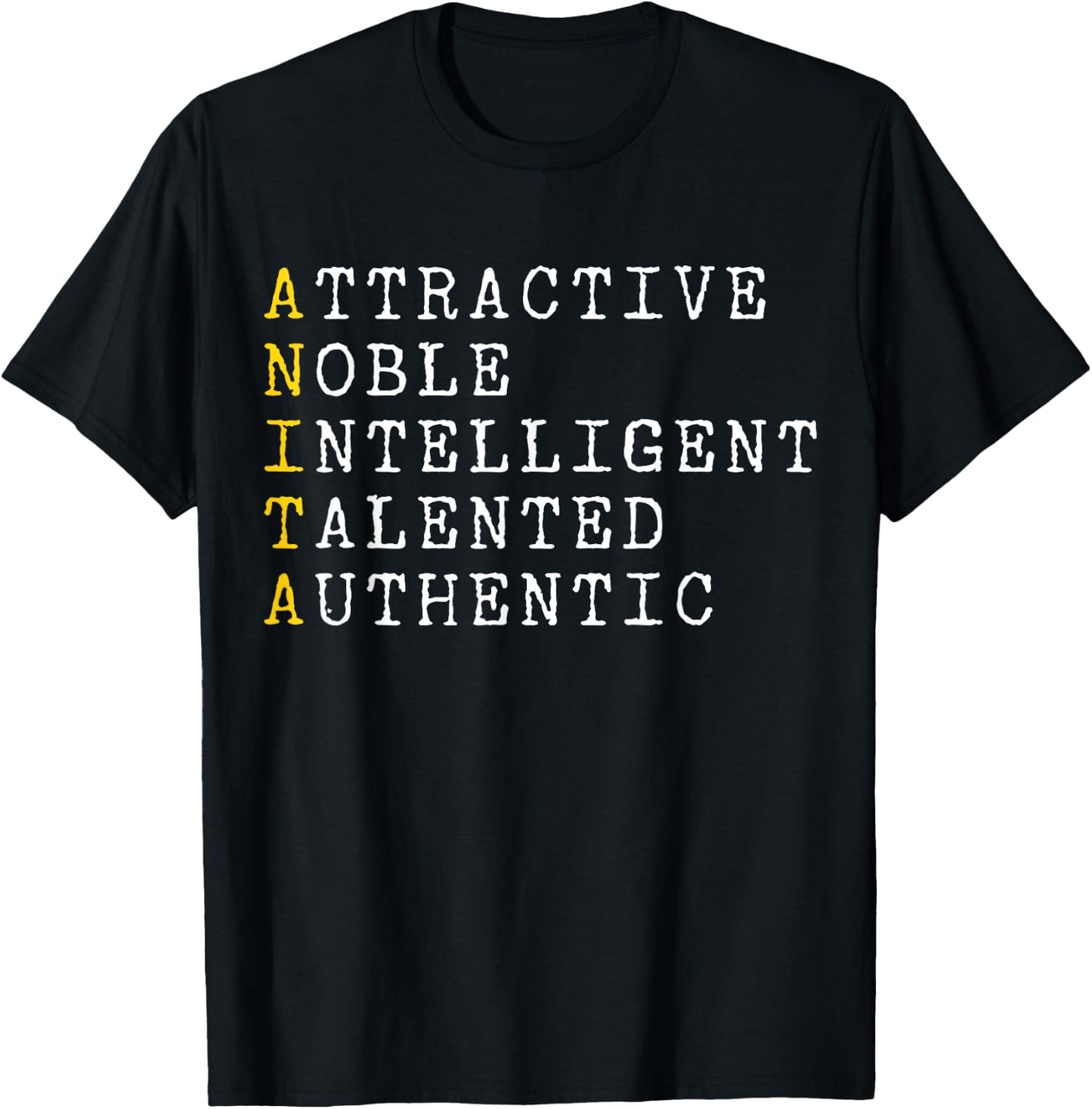 Anita Personalized, Anita Name, Girl Woman Anita T-Shirt - T-Shirt | Black