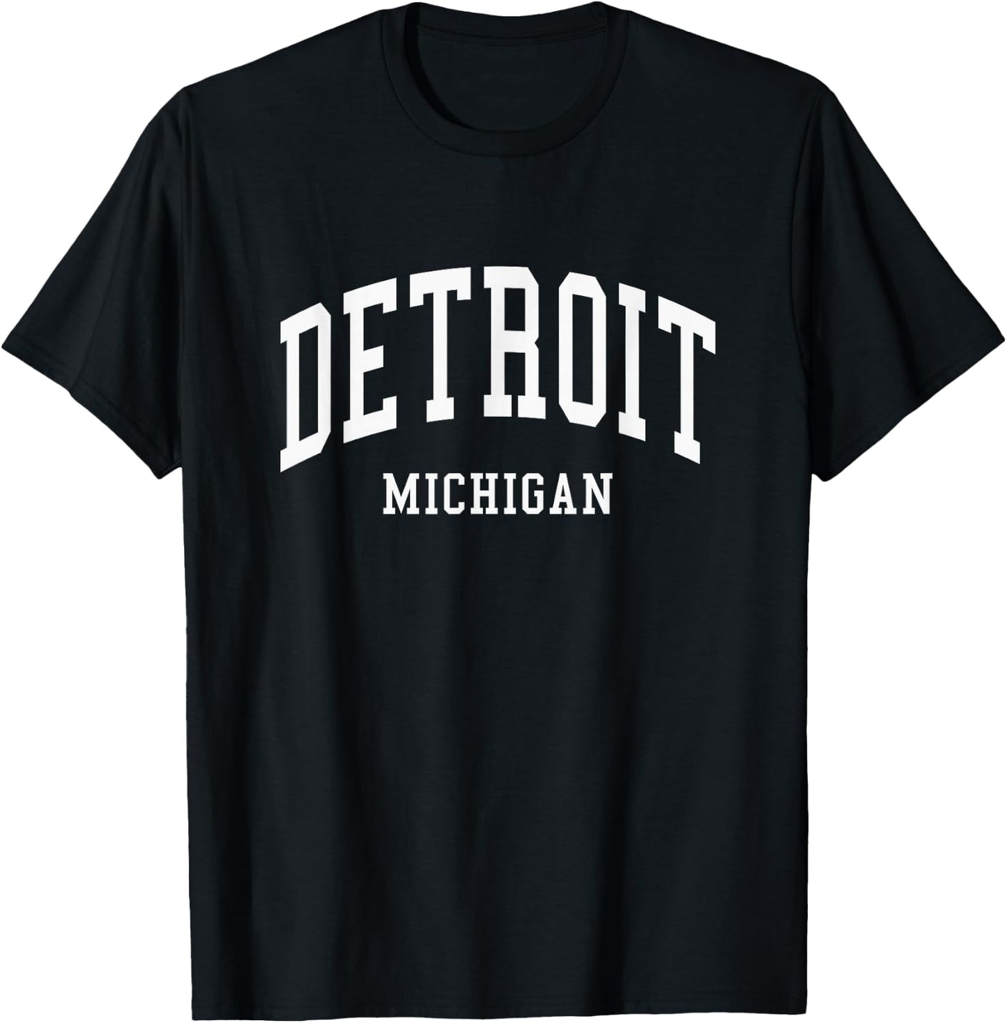 Detroit - Michigan - Throwback Design - Classic T-Shirt - T-Shirt | Black