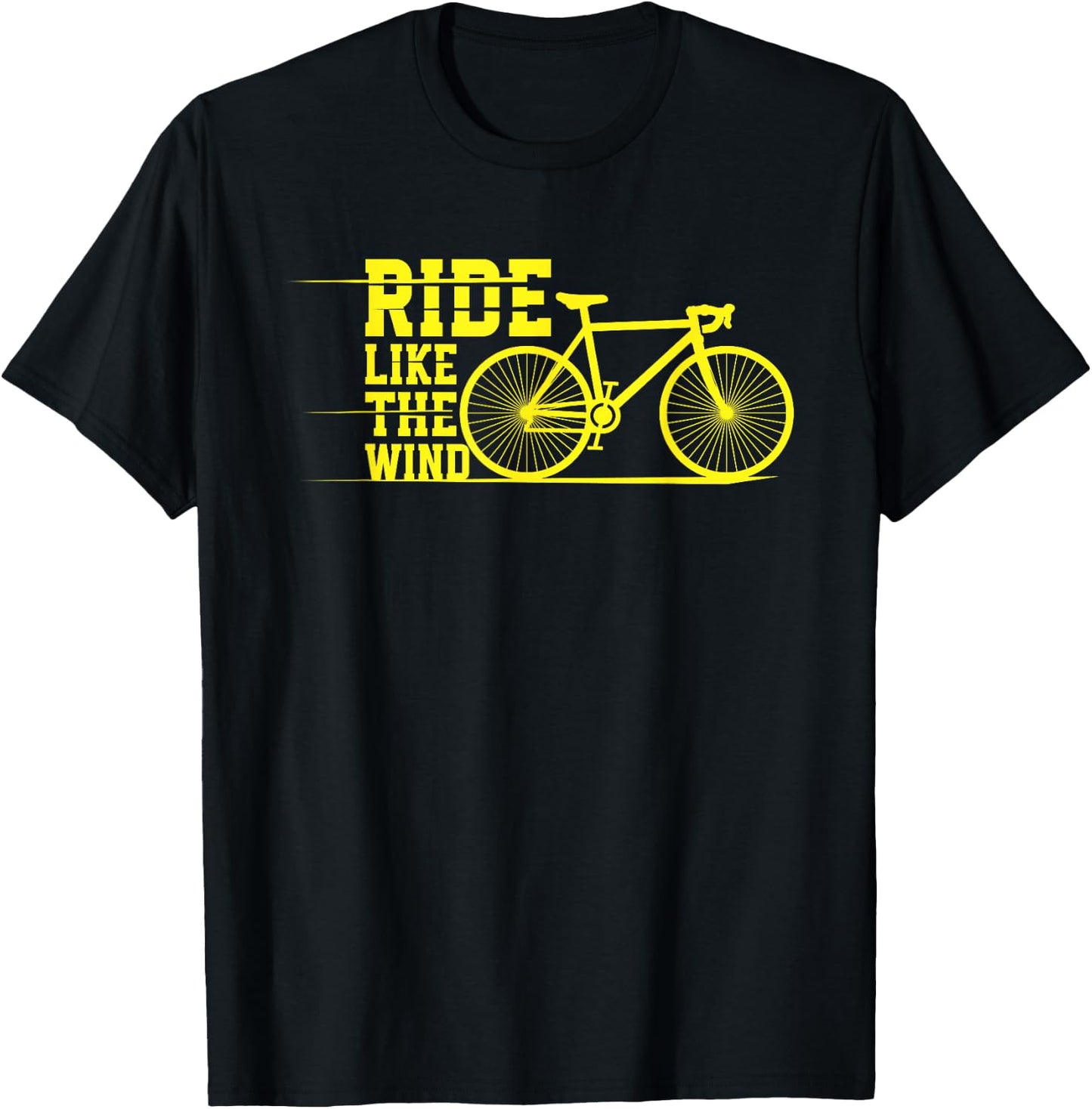 Ride Like the Wind | Cycling MTB BMX | Cyclists T-Shirt - T-Shirt | Black