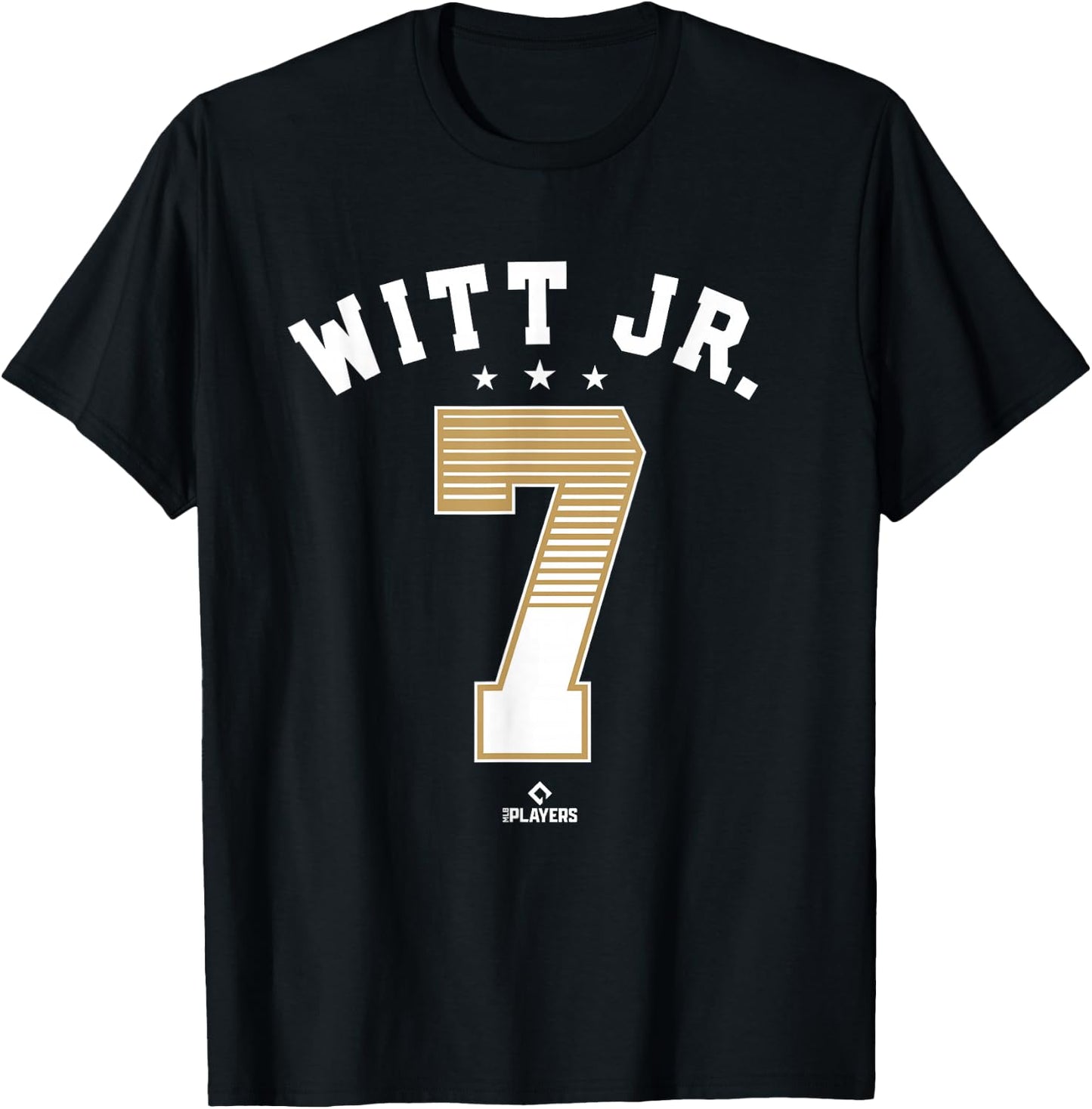 Bobby Witt Jr 7 Kansas City MLBPA T-Shirt - T-Shirt | Black